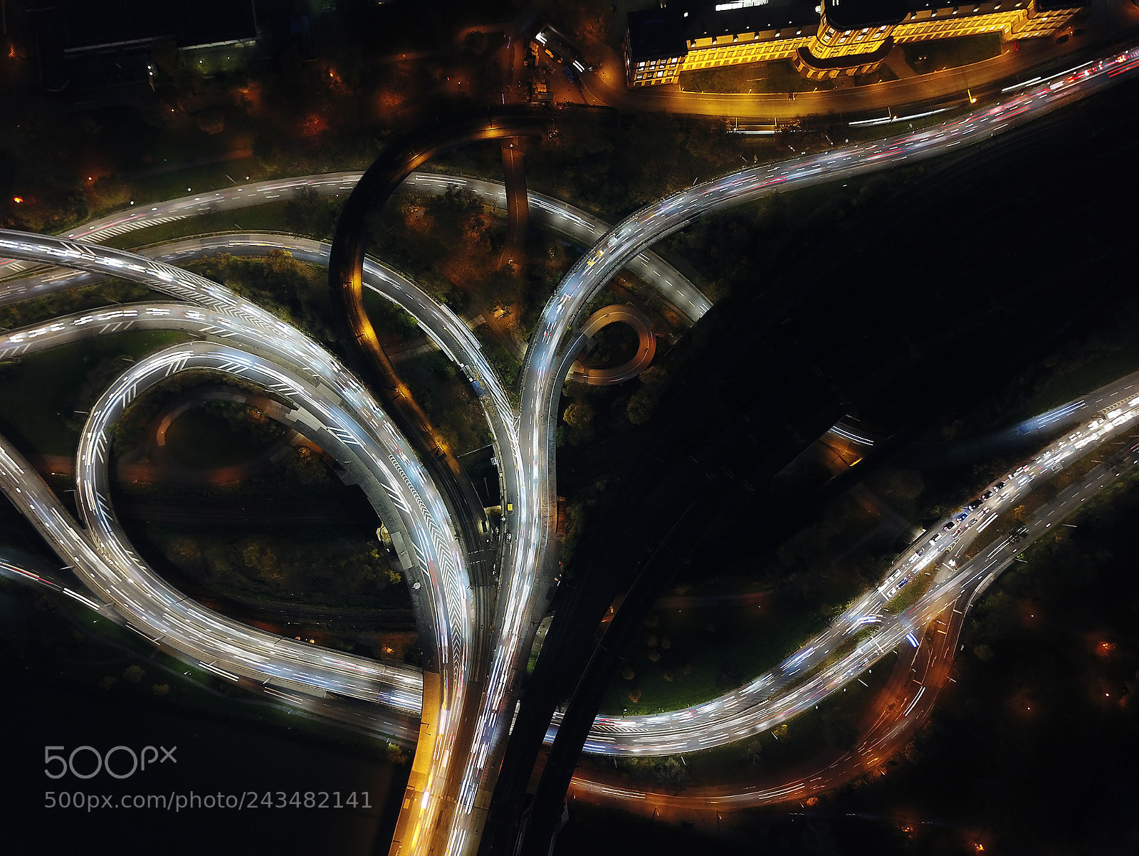 DJI FC220 sample photo. Lifeline of the night photography