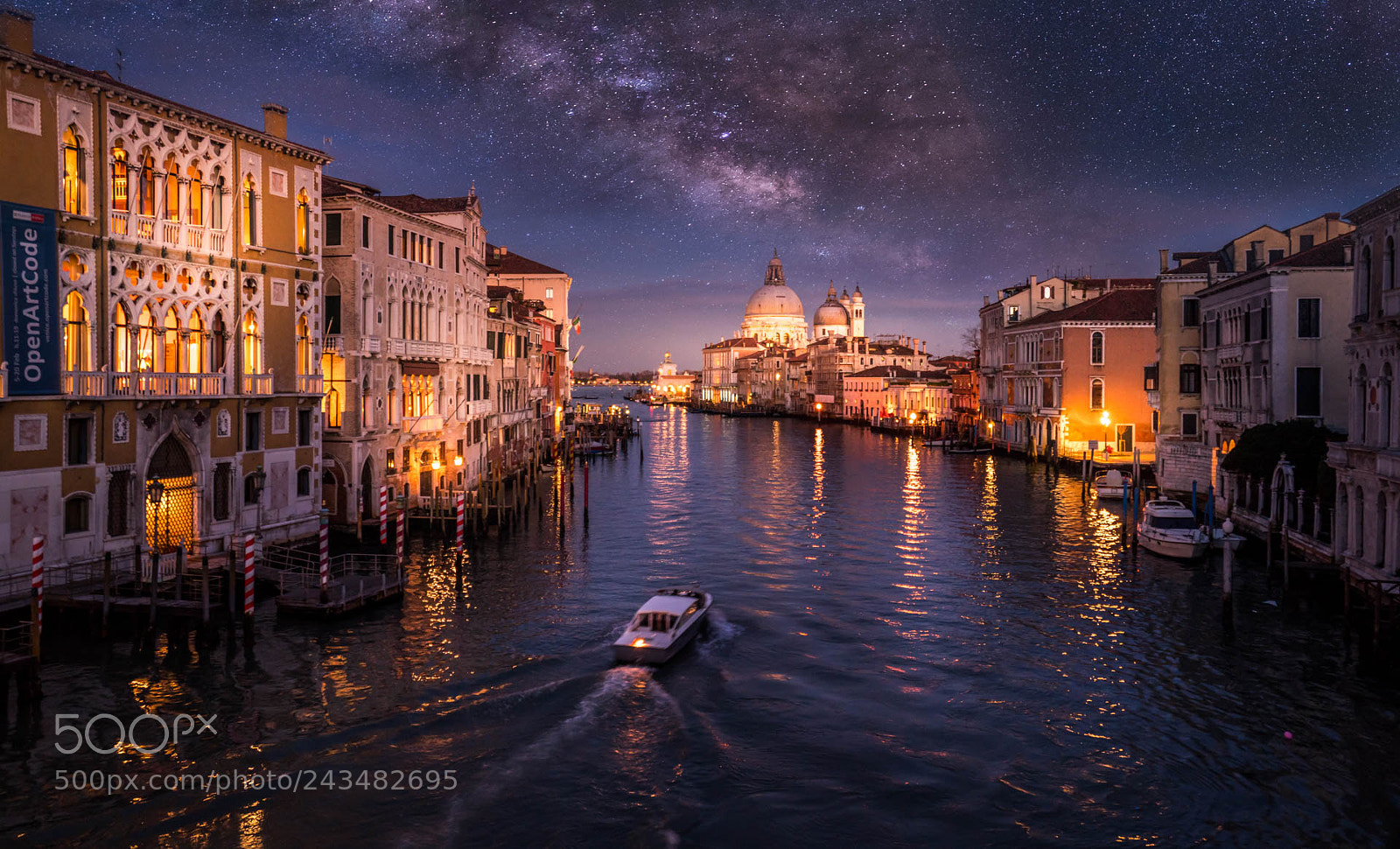 Sony a7R II sample photo. Venice milky way photography