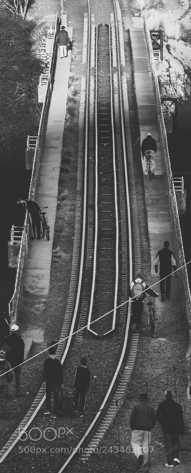 Nikon Coolpix B700 sample photo. Train rails photography
