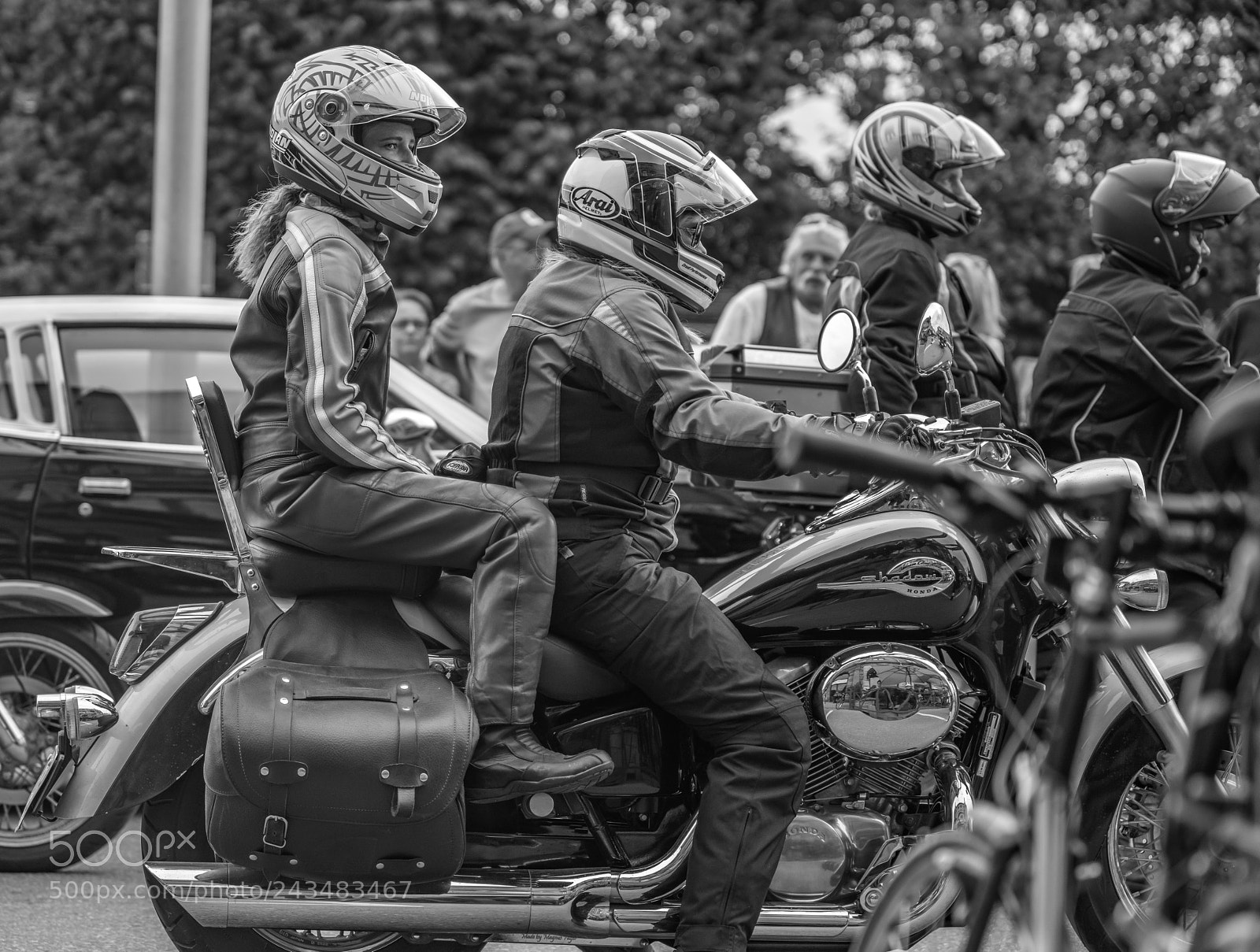 Sony a99 II sample photo. Motorcycle rider with female photography