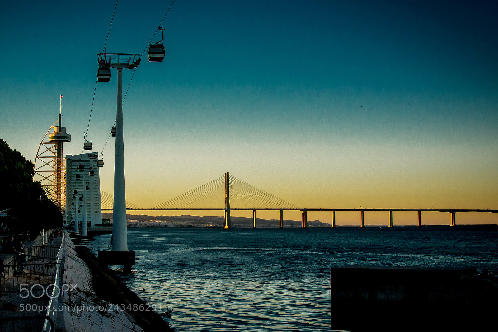 Nikon D7100 sample photo. Vasco da gama bridge photography