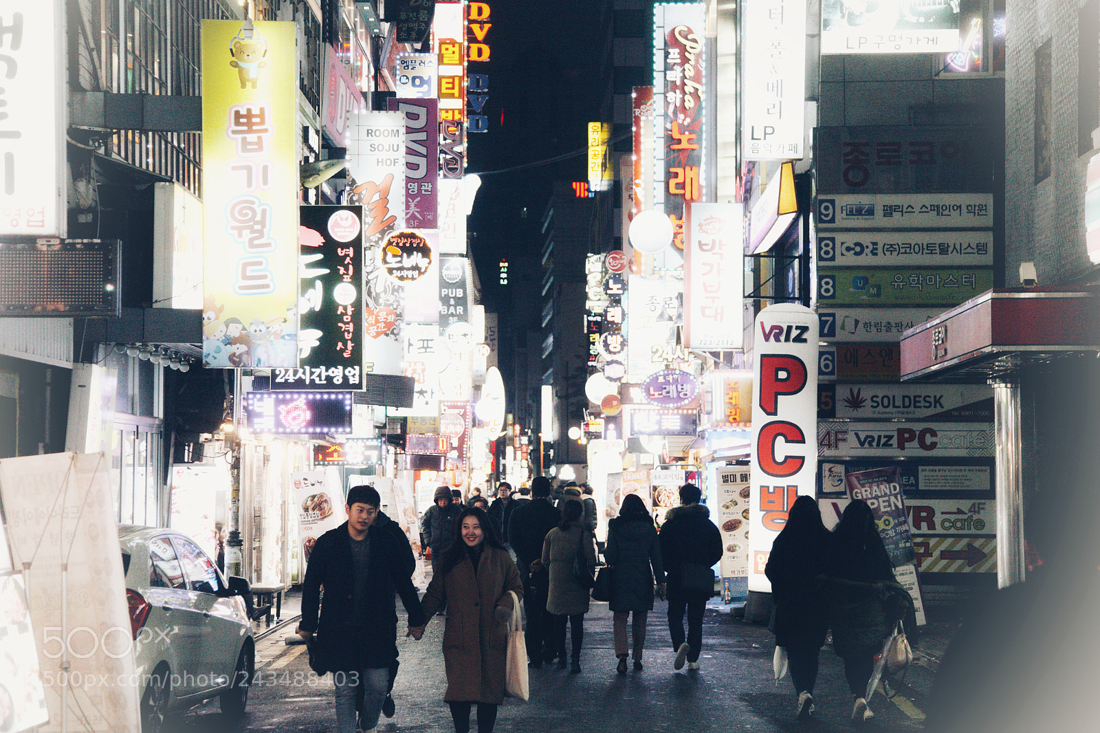 Canon EOS 5D sample photo. Night in seoul photography
