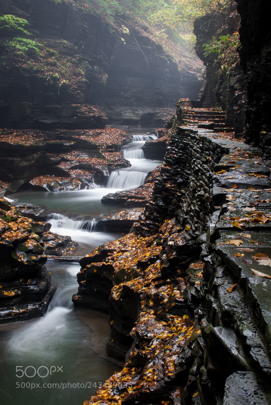 Nikon D200 sample photo. Waterfalls in watkins glen photography