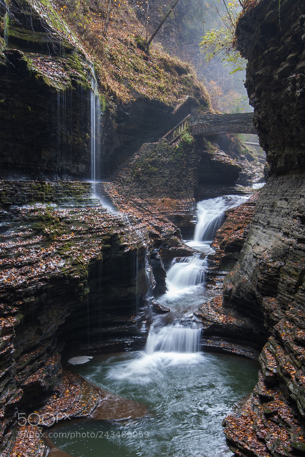 Nikon D200 sample photo. Waterfalls in watkins glen photography