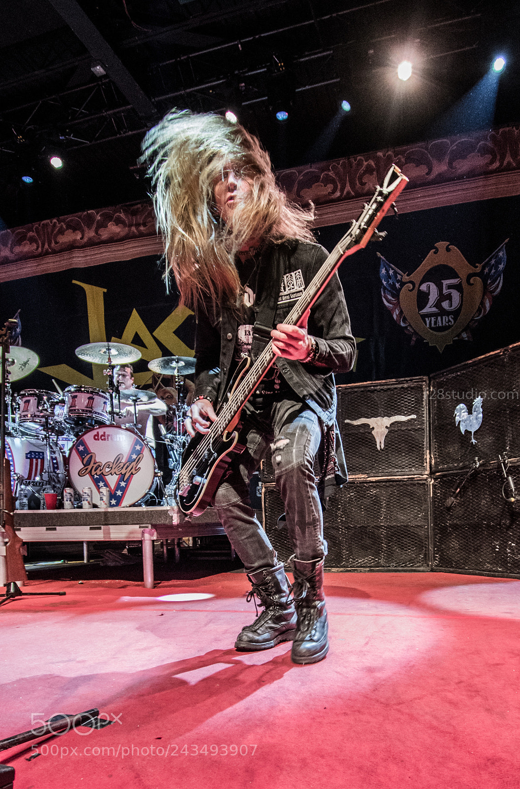 Nikon D500 sample photo. Bassist of the band photography