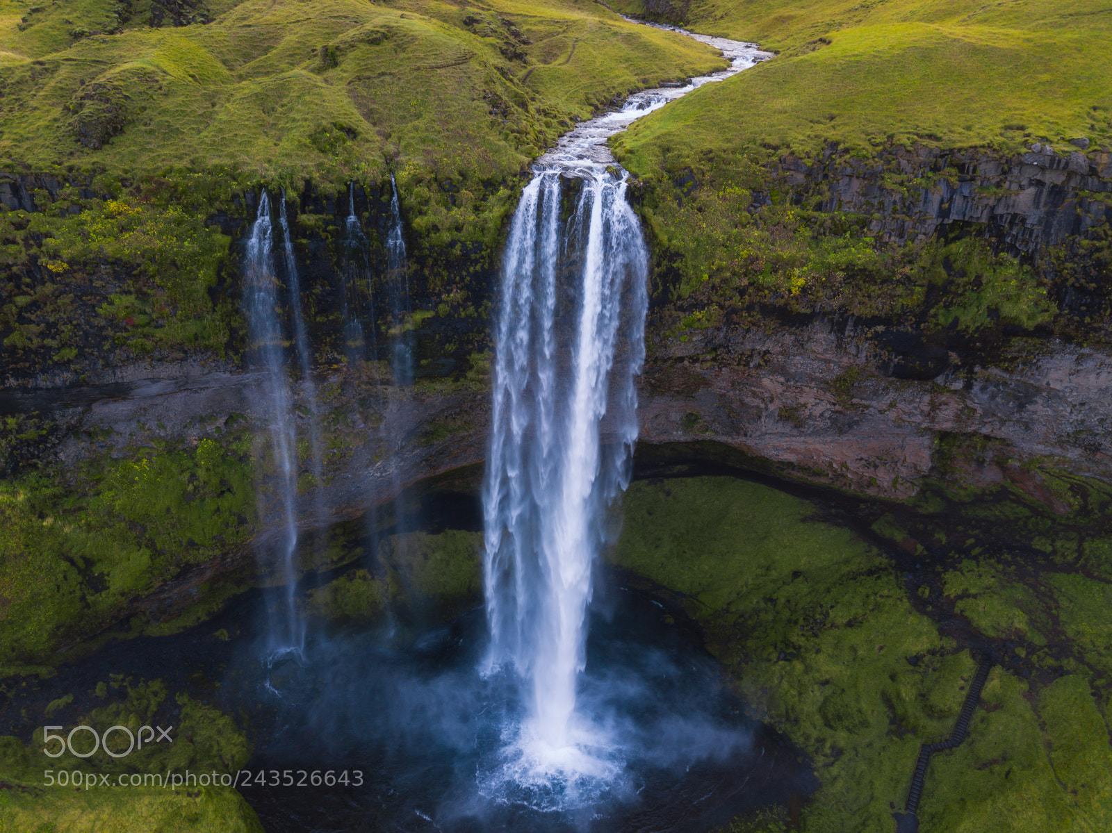 DJI FC220 sample photo. Seljalandsfoss photography