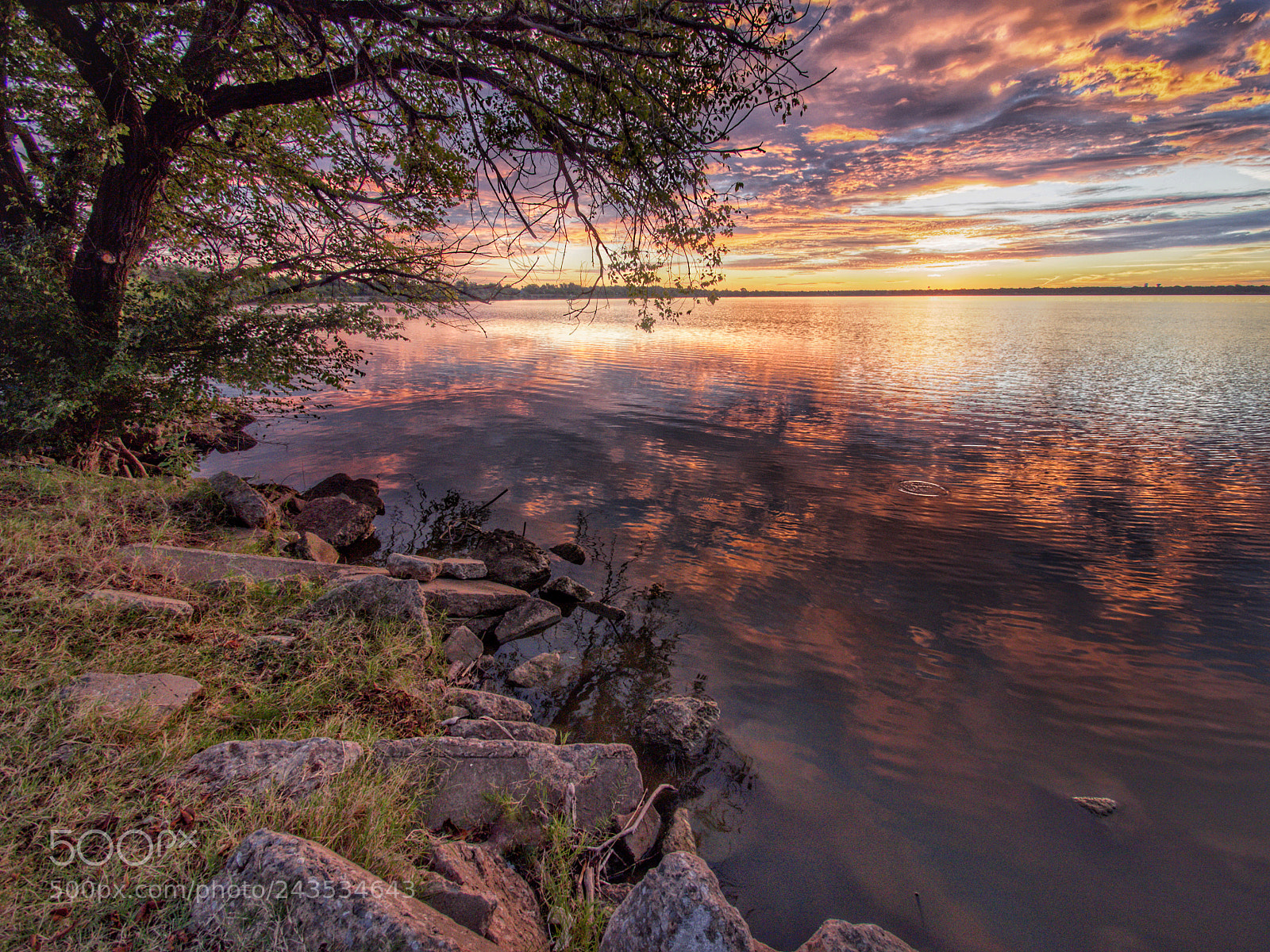 Olympus PEN E-P5 sample photo. Lake overholser sunrise photography
