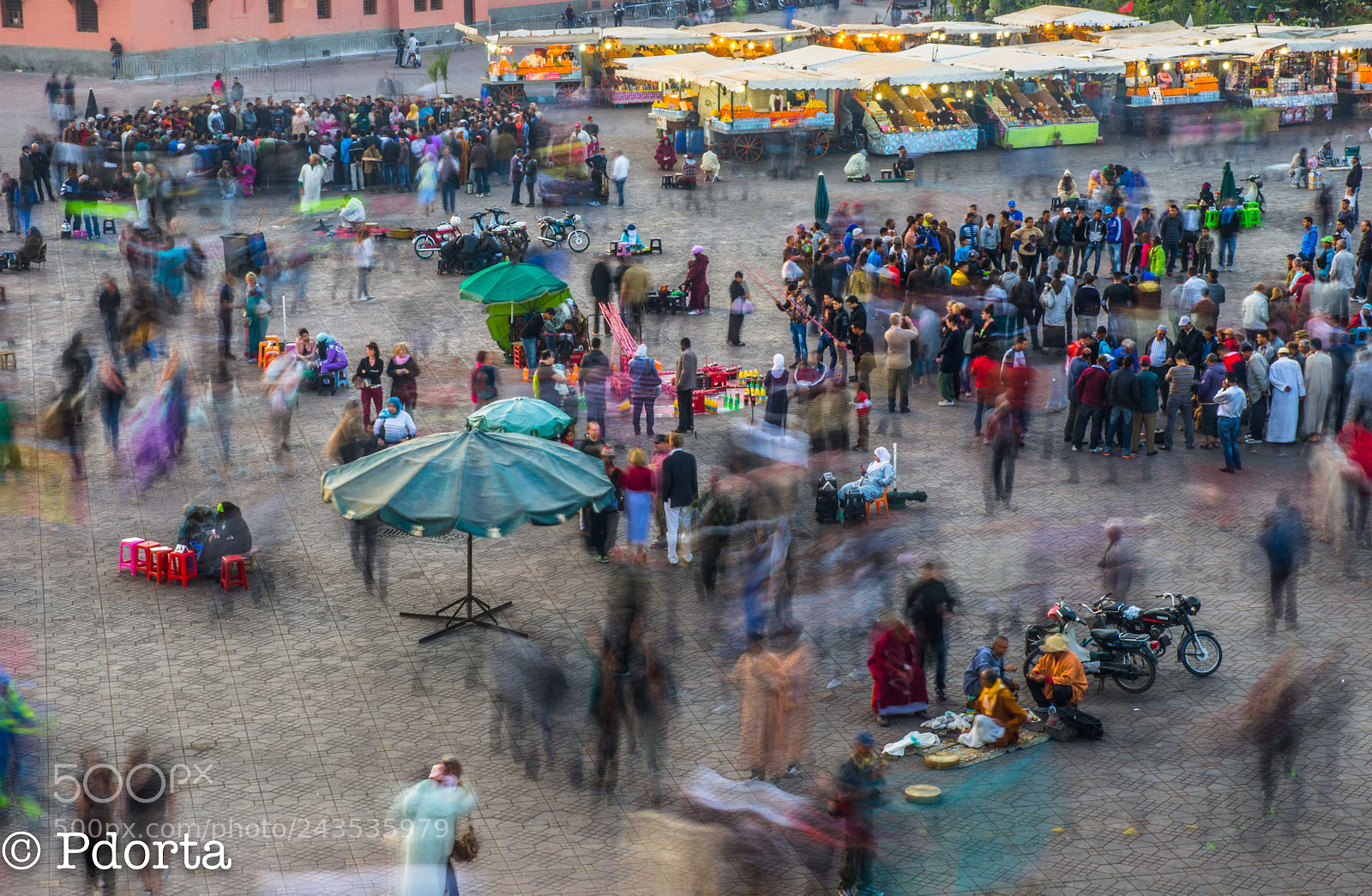 Pentax K-5 sample photo. Movement, yemaa el fna photography