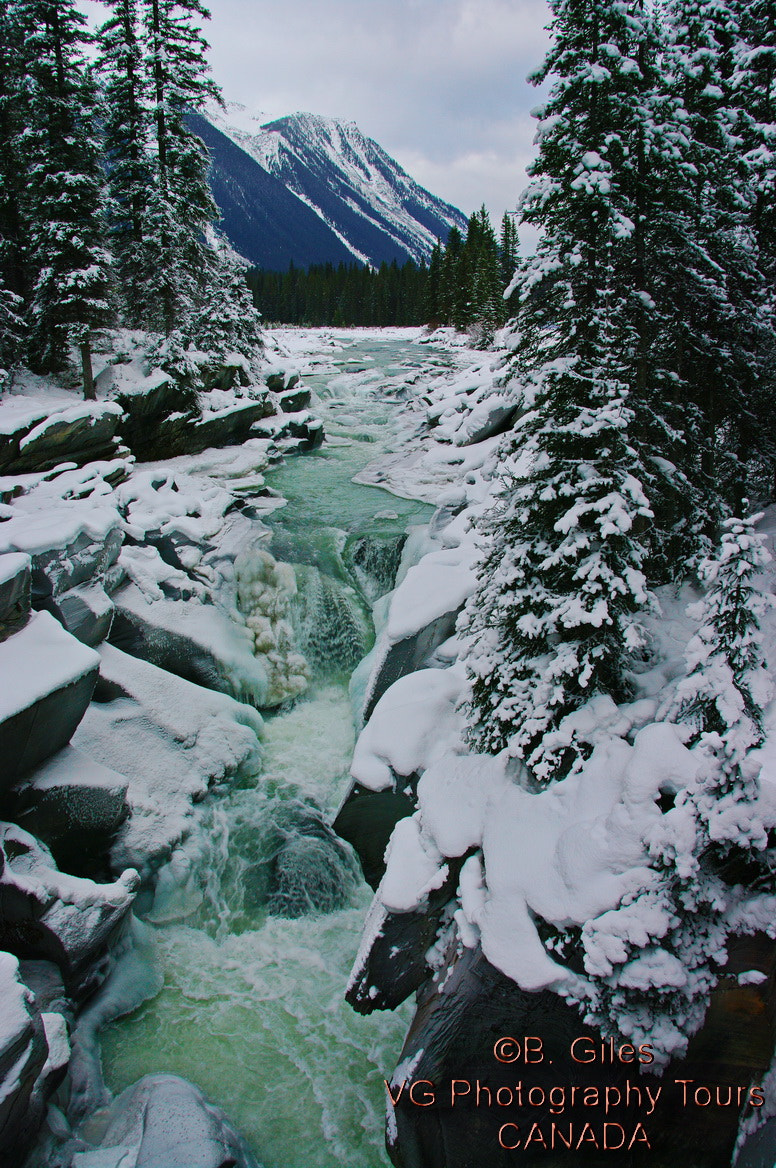 Pentax K20D sample photo. Early winter falls photography