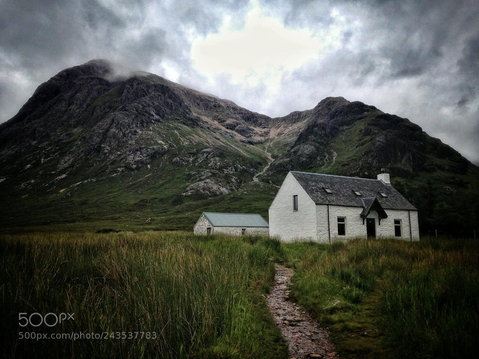 Apple iPhone 5c sample photo. That white cottage, glencoe photography