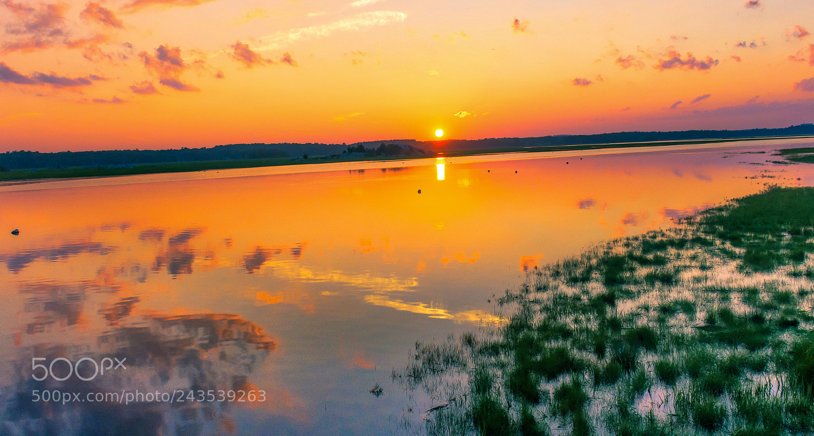 Nikon D7200 sample photo. Sunset over the marsh photography