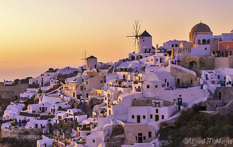 Canon EOS 5D sample photo. Sunset@santorini photography