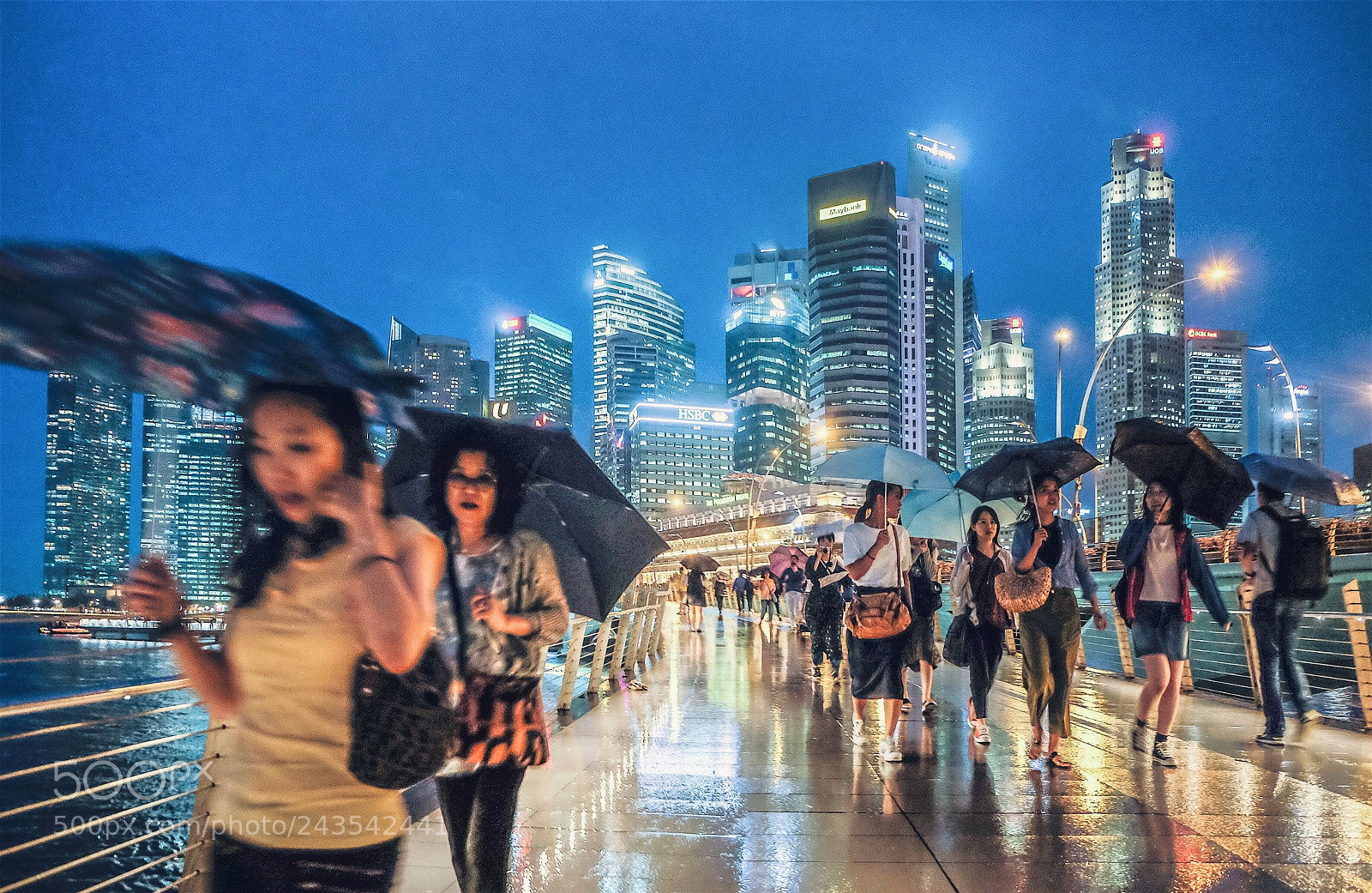 Fujifilm X-T10 sample photo. Rainy night singapore~ photography