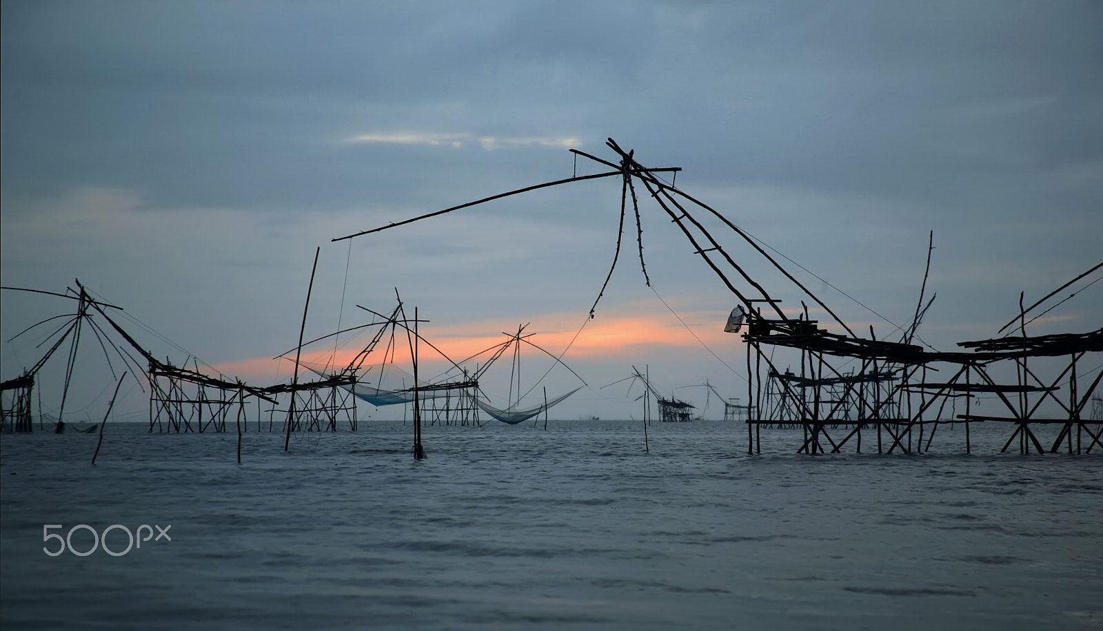 Canon EOS-1Ds sample photo. Morning in songkhla lake photography