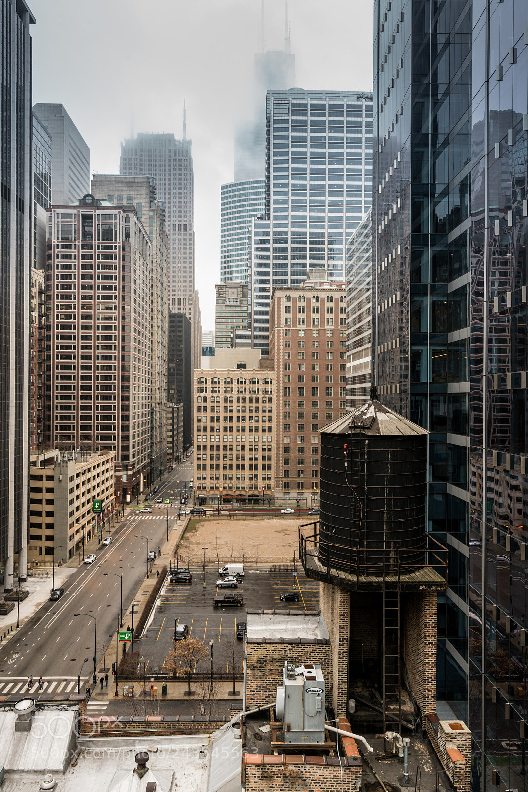 Sony a7R II sample photo. Skyline fog photography