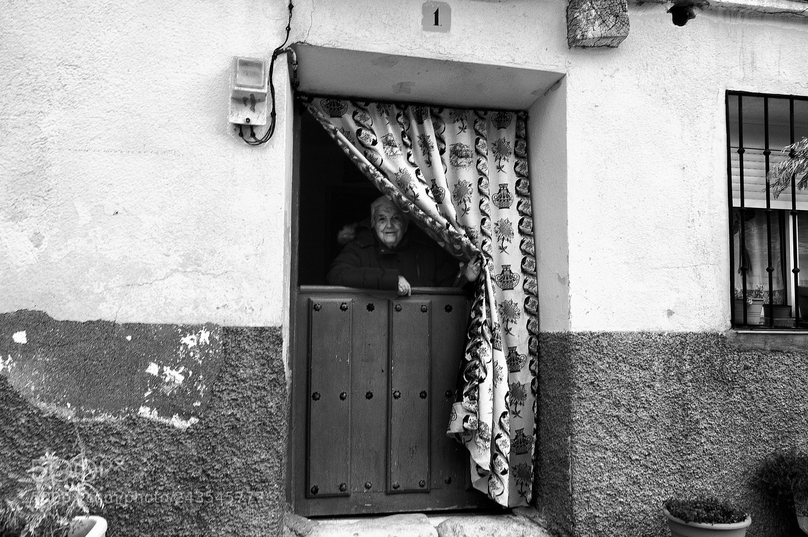 Nikon D300 sample photo. Village woman looking out photography