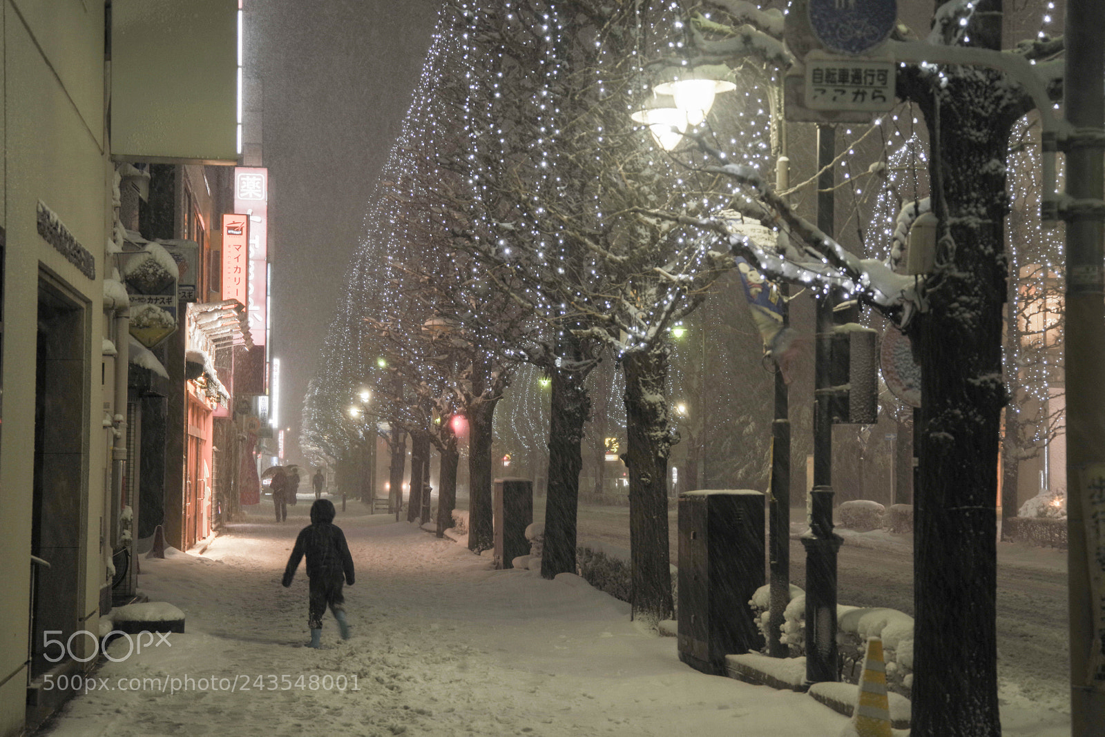 Pentax K-1 sample photo. 雪夜の帰り道 photography