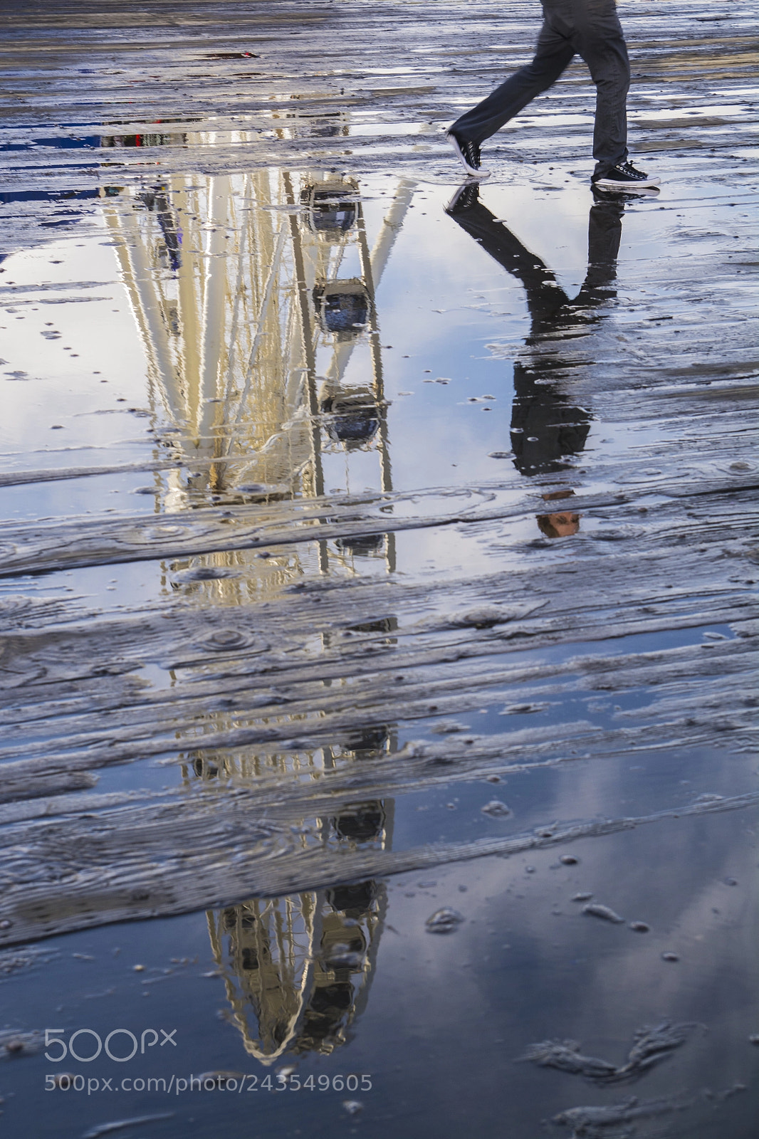 Nikon D7100 sample photo. Ferris wheel reflection photography