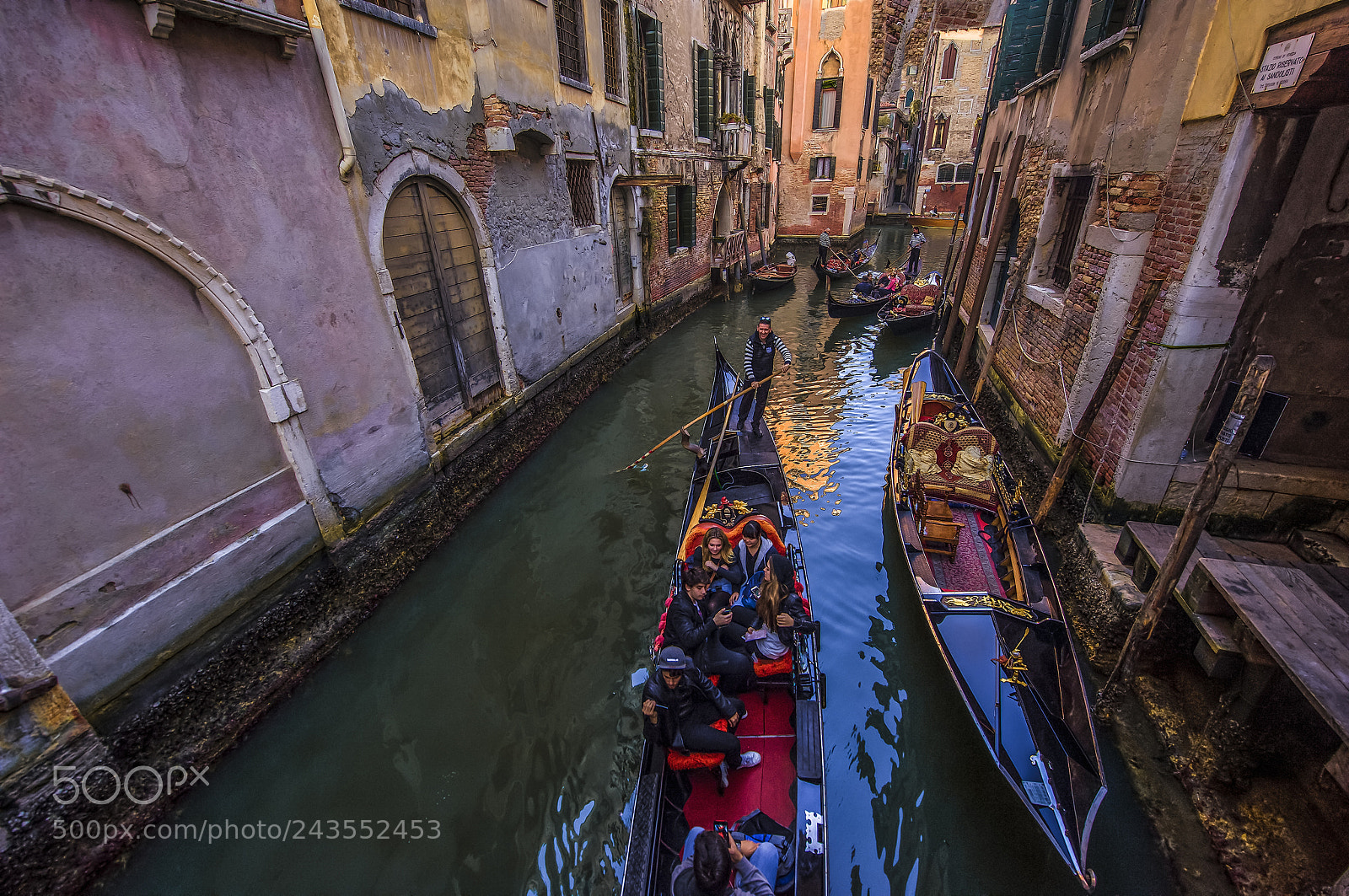Nikon D800E sample photo. Gondolas in venice italy photography