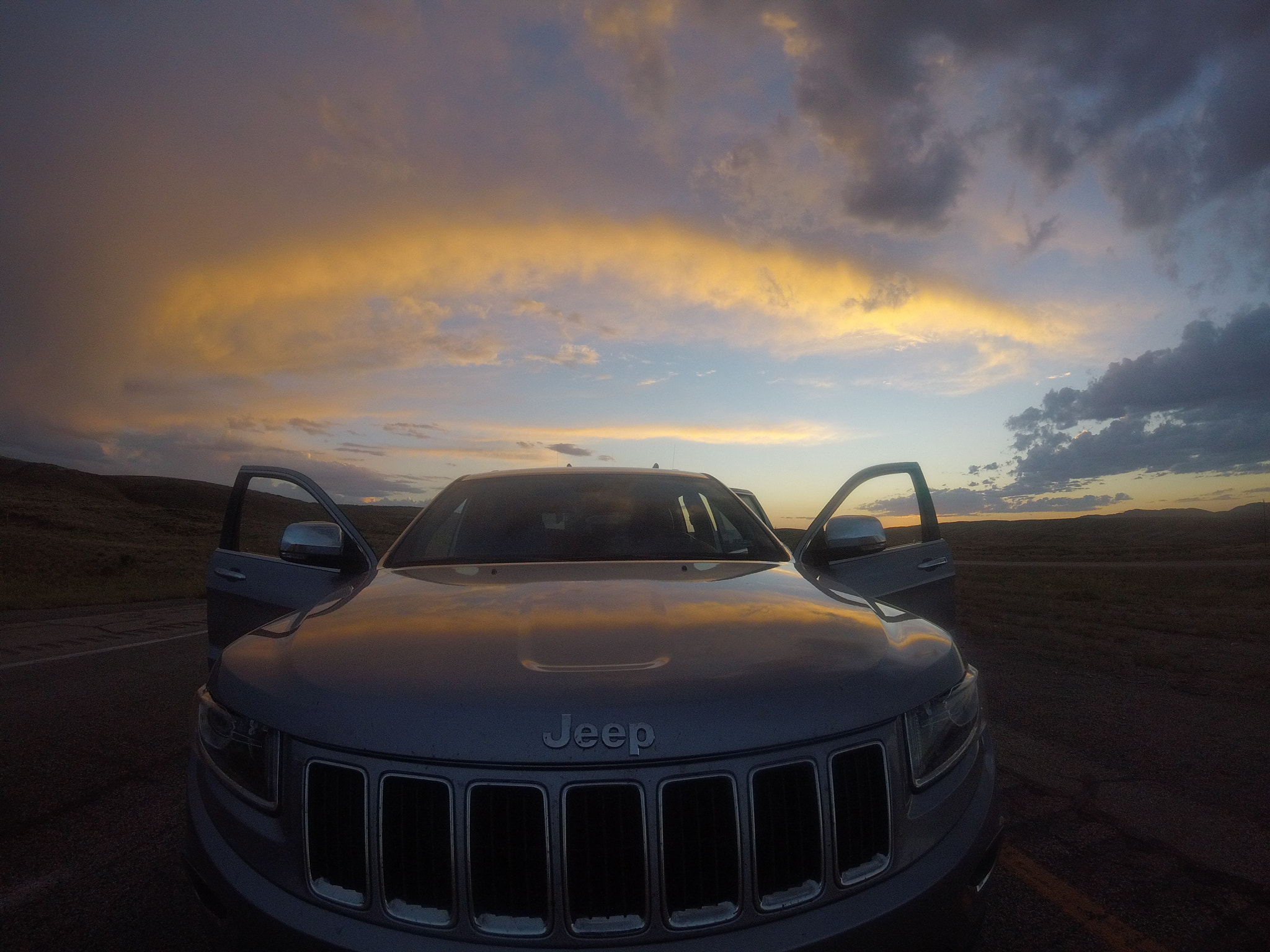 GoPro HERO5 Session sample photo. Jeep on highway standing still due to traffic. photography
