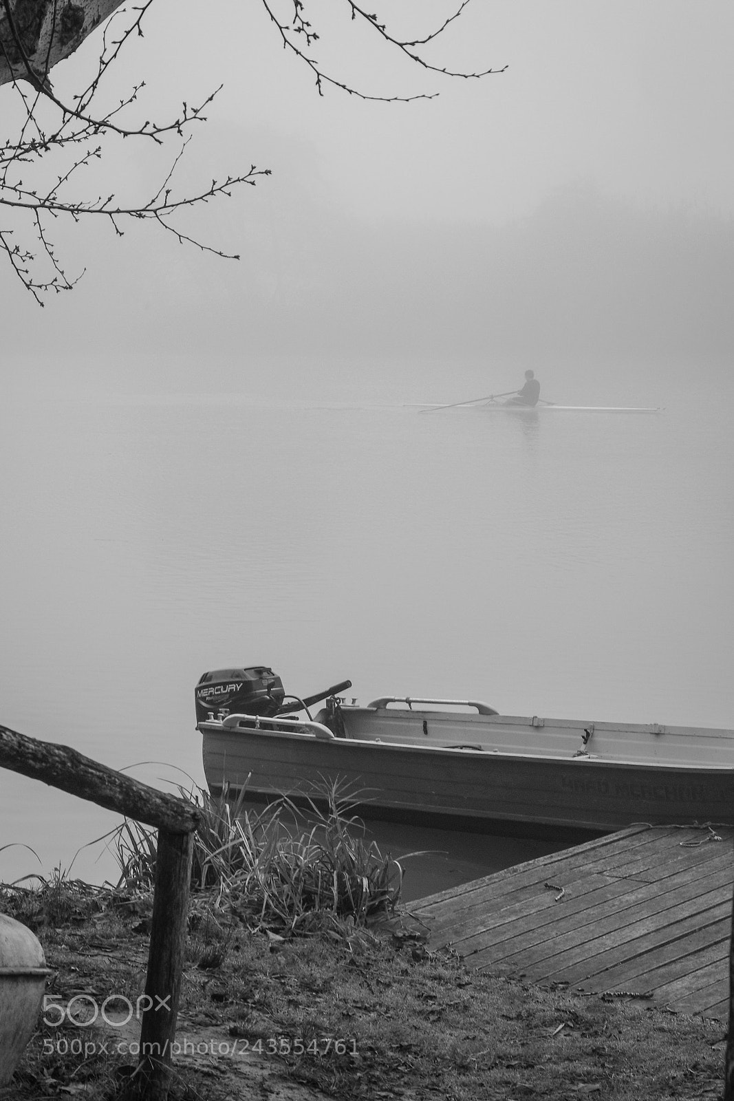 Fujifilm X-T20 sample photo. Rowing in the fog photography