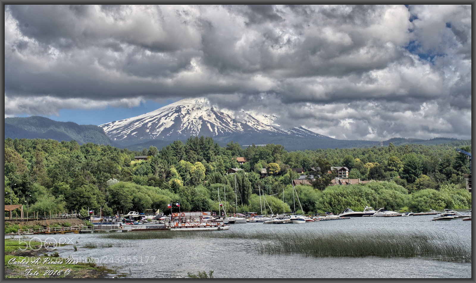 Nikon D5100 sample photo. Lago y volc n photography