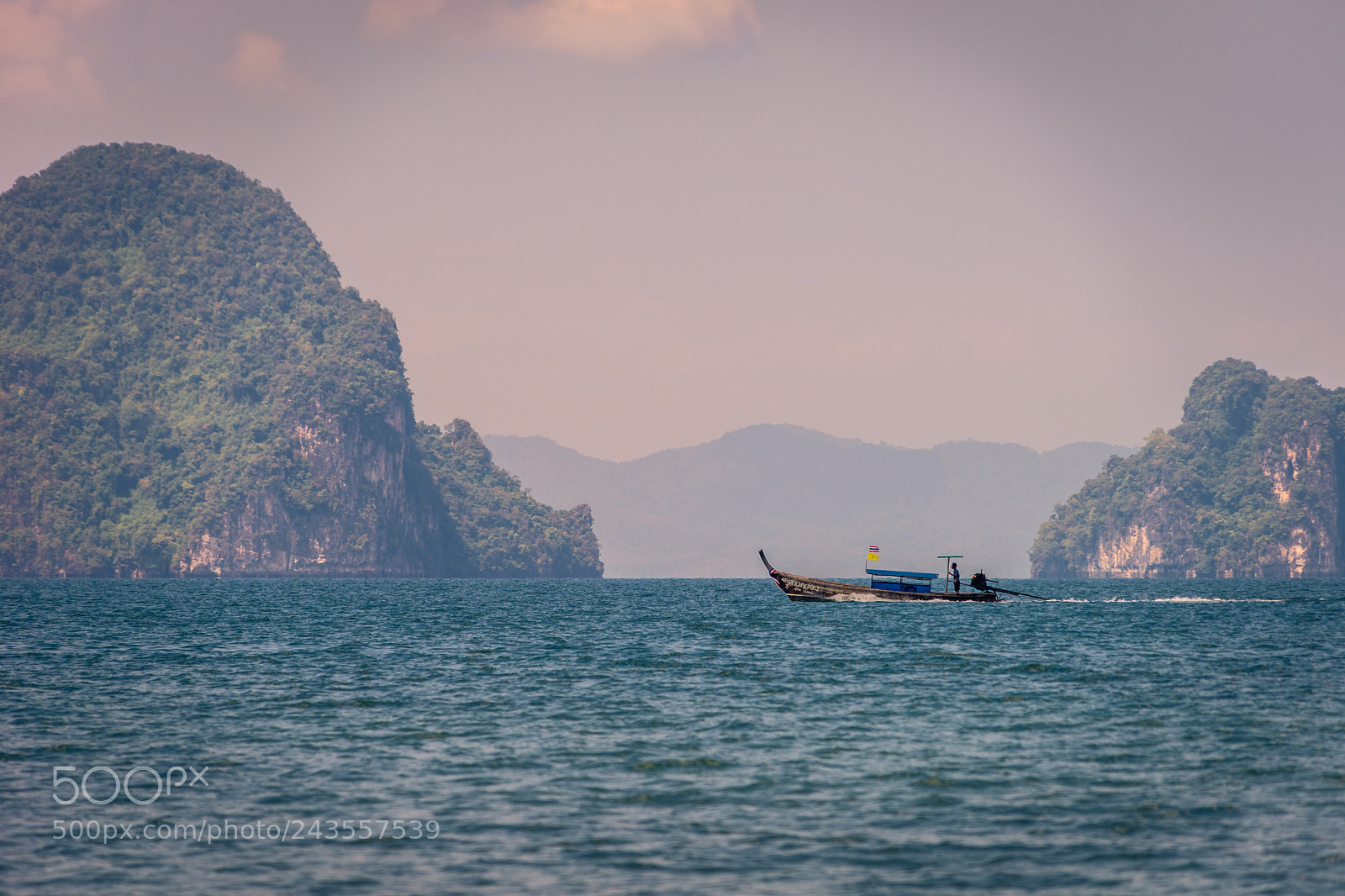 Sony a7 II sample photo. Long-tail boat in krabi photography