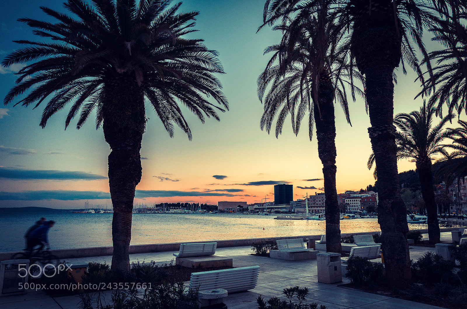 Nikon D5100 sample photo. Split riva sunset photography