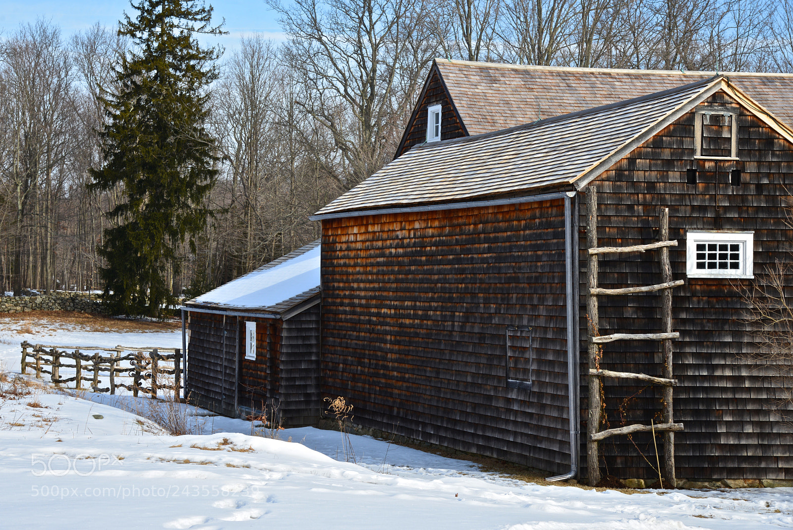Nikon D600 sample photo. Farm in winter photography