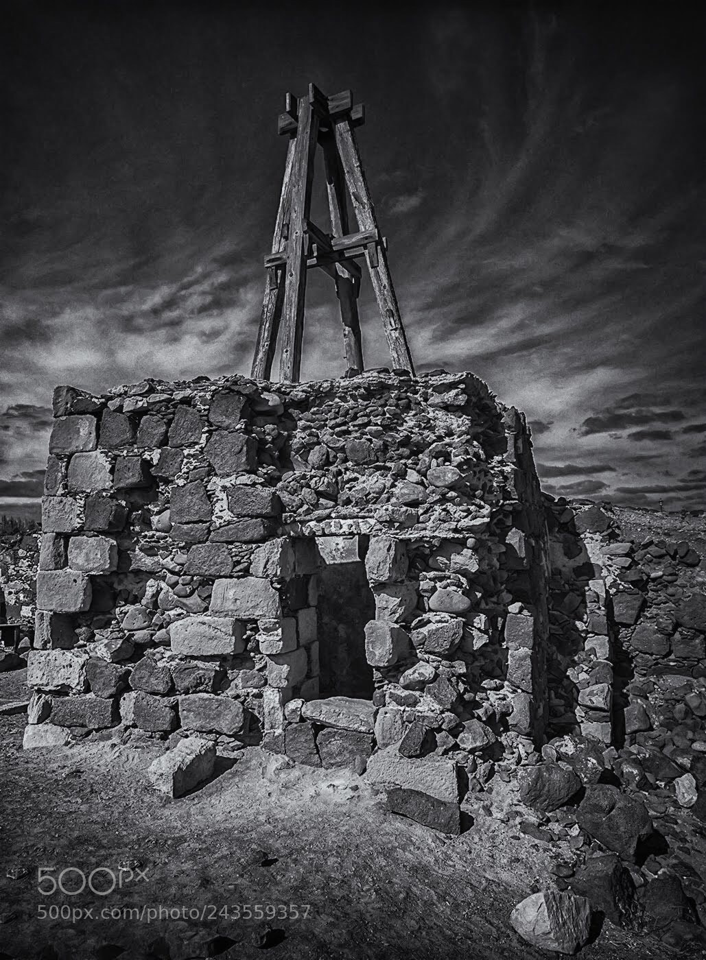 Olympus PEN E-PL5 sample photo. Windmill ruin playa blanca photography