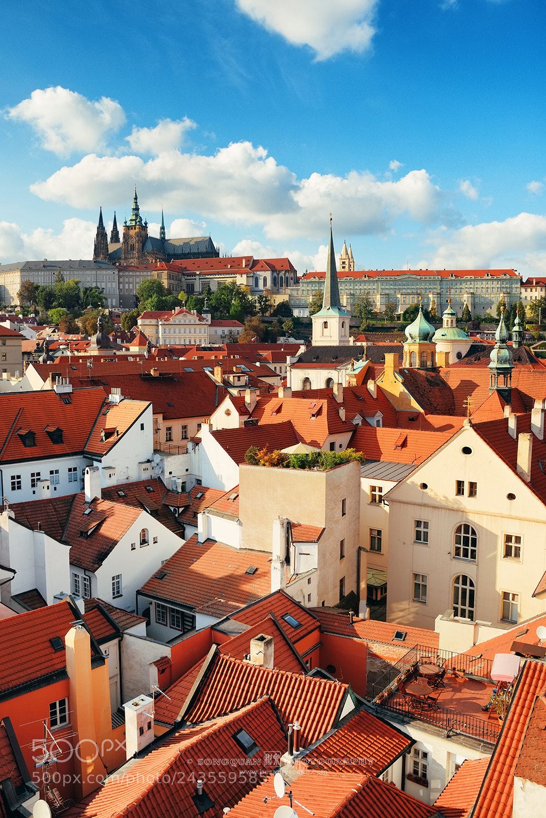 Nikon D800 sample photo. Rooftop view, prague, czech photography