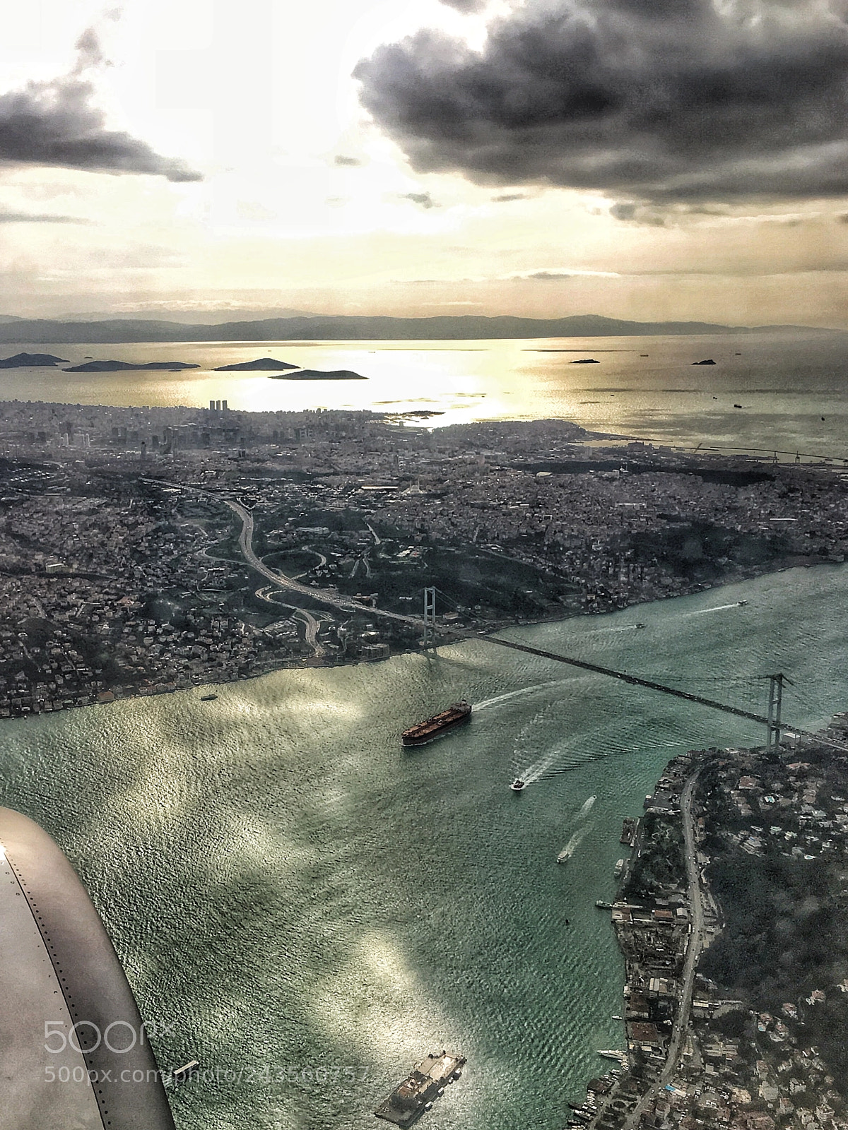 Apple iPhone 6s sample photo. Bosphorus from above photography