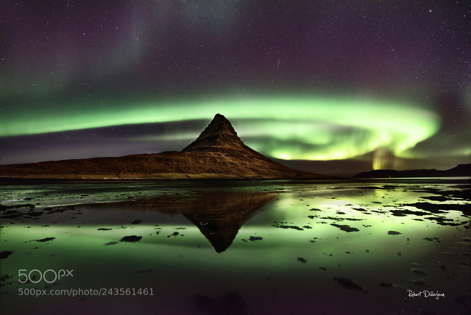 Nikon D810 sample photo. Aurora on the kirkjufell photography
