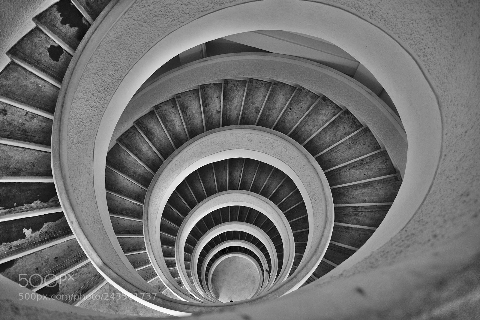 Nikon D3100 sample photo. Spiral of stairs photography