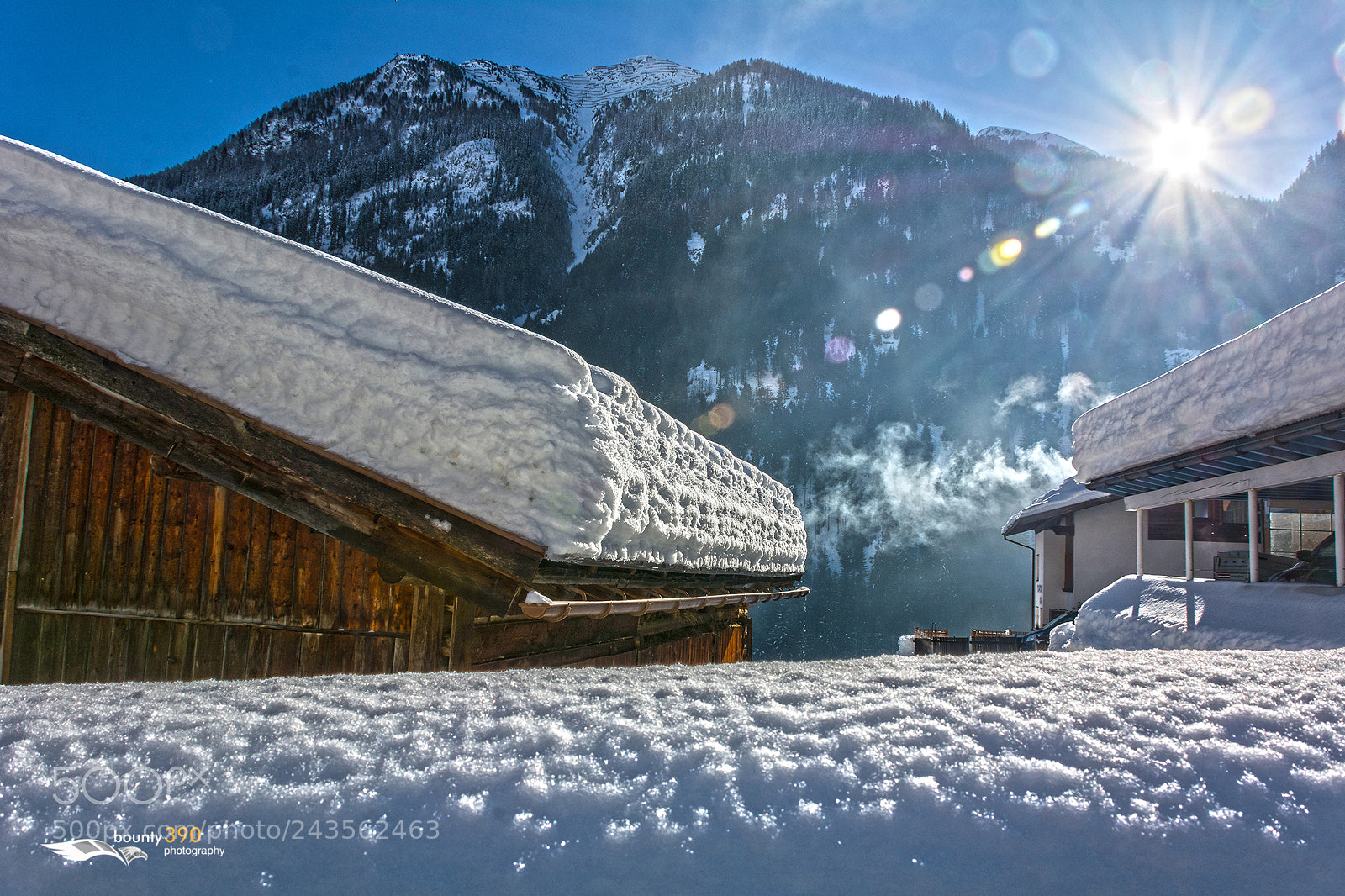 Nikon D7100 sample photo. Snow on the roof photography