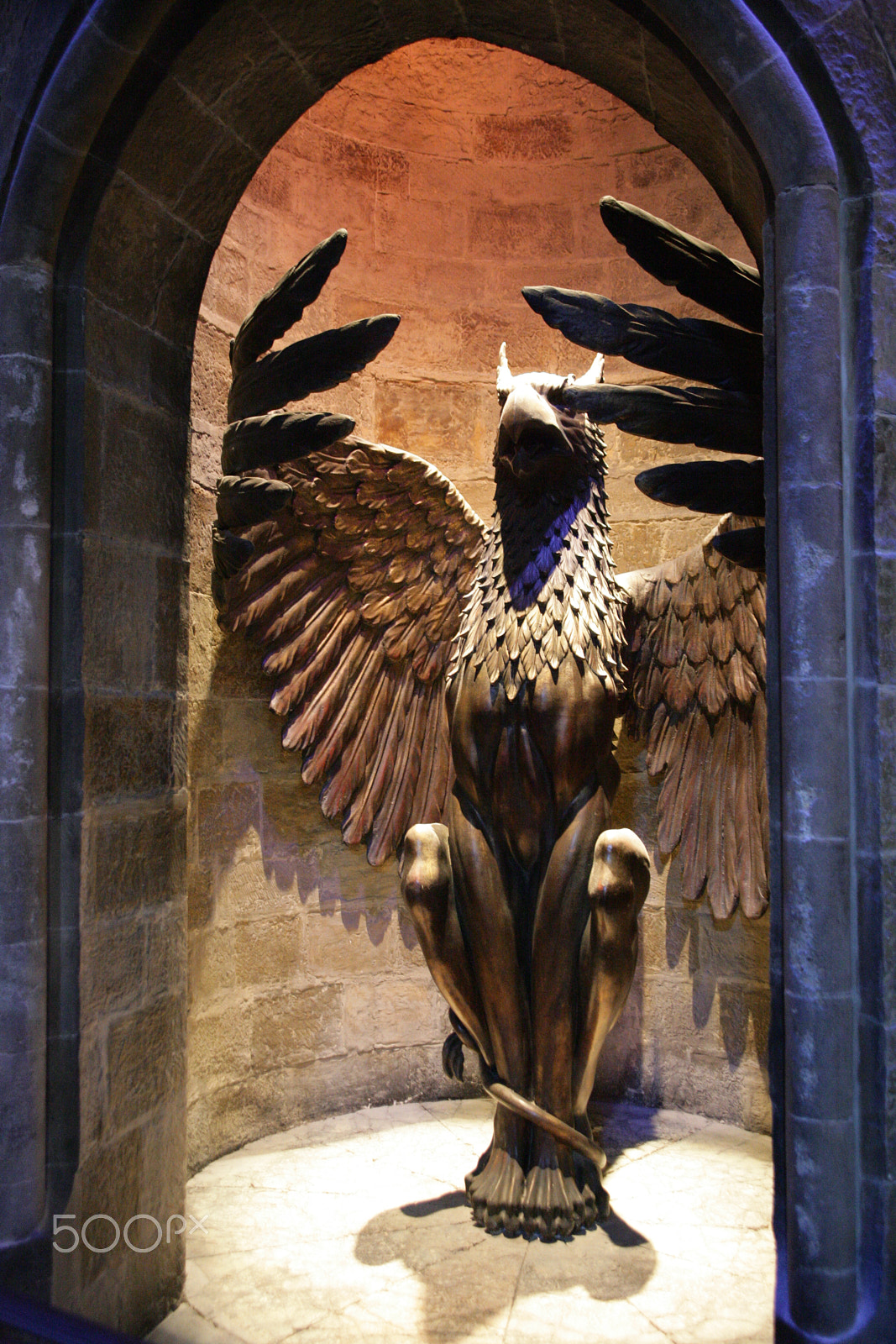 28.0 - 135.0 mm sample photo. Entrance to dumbledores  office photography