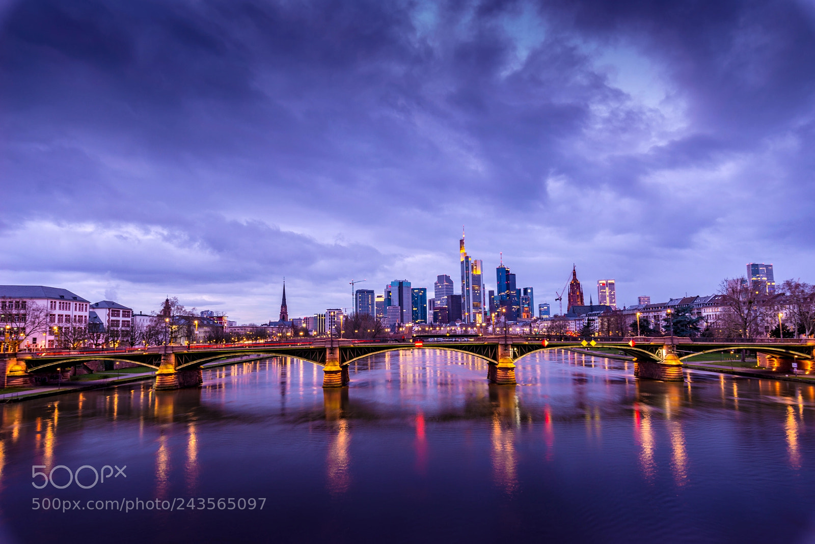 Nikon D800 sample photo. Skyline frankfurt photography