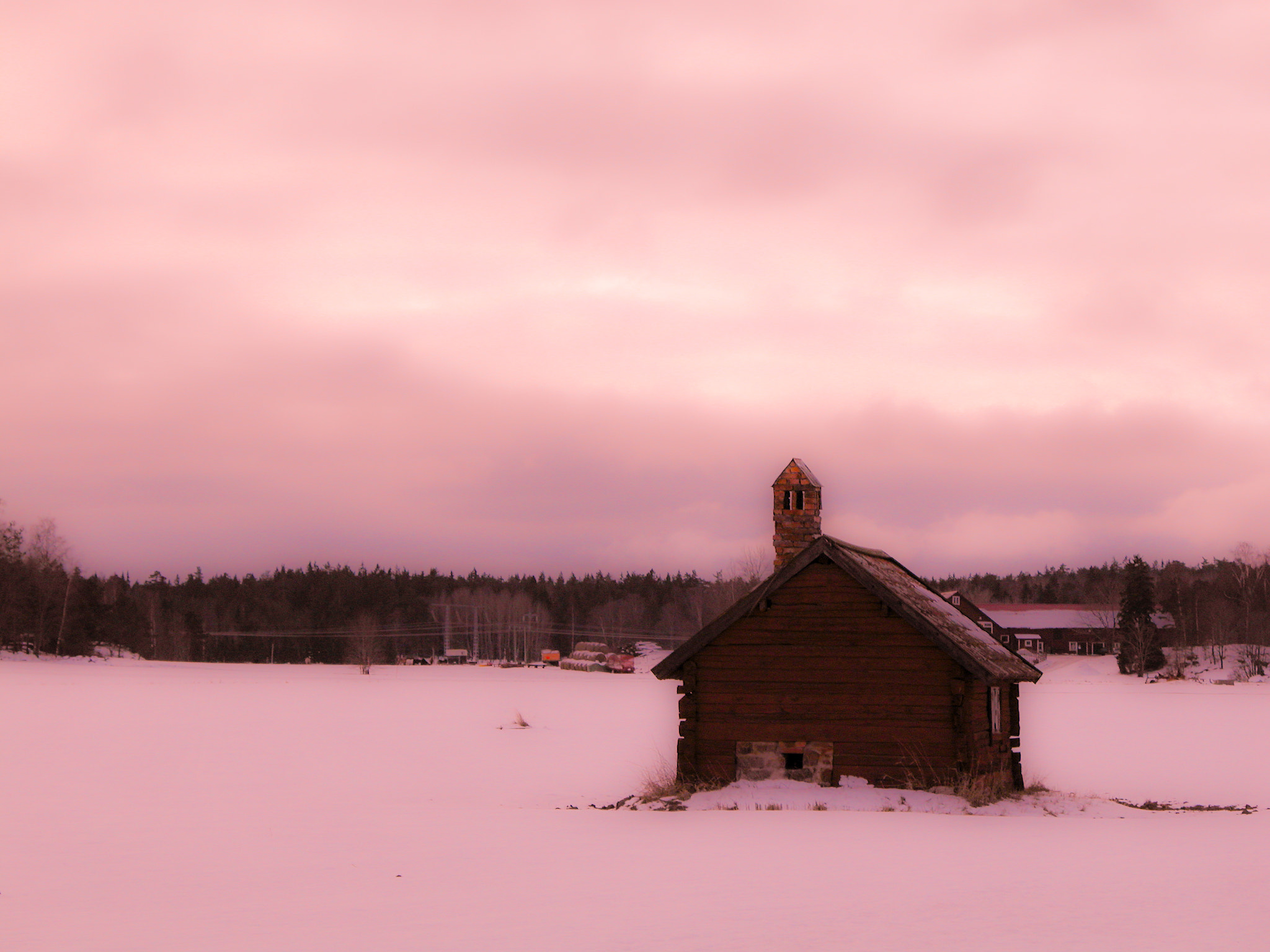 Nikon E5700 sample photo. A small old bakeing house in a field near by. photography