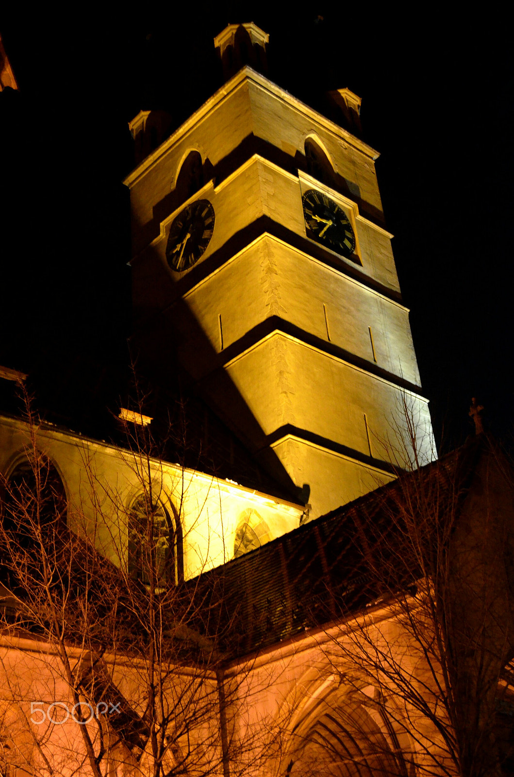 Nikon D5100 sample photo. Tower in sibiu photography