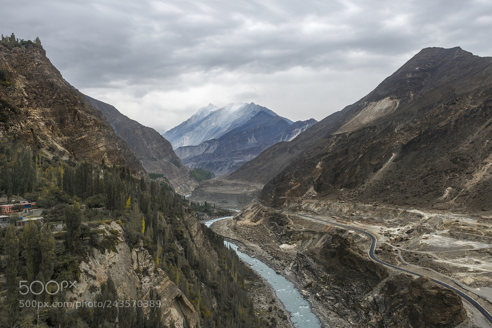 Nikon D800E sample photo. View of hunza river photography
