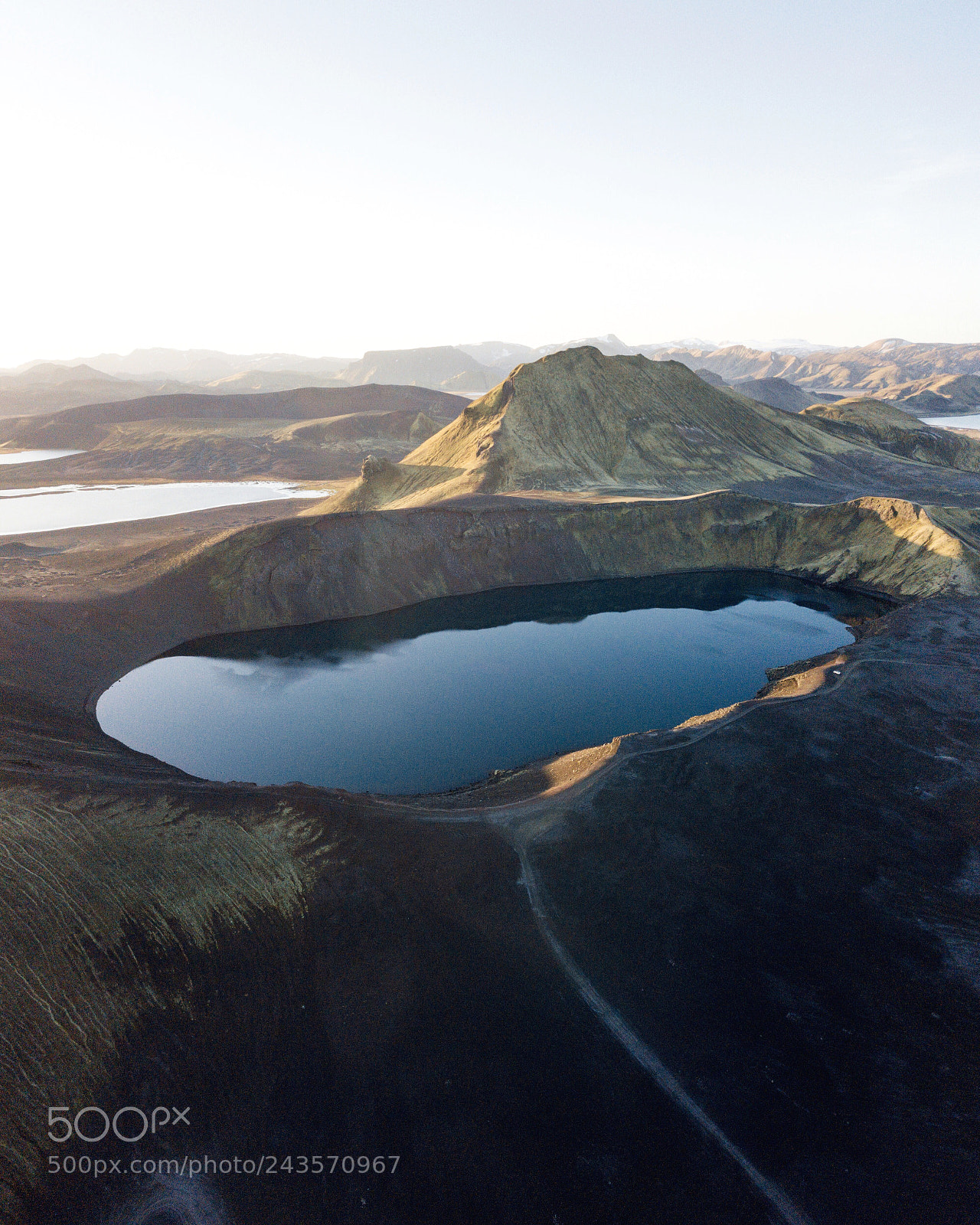 DJI FC220 sample photo. Morning gold in iceland  photography