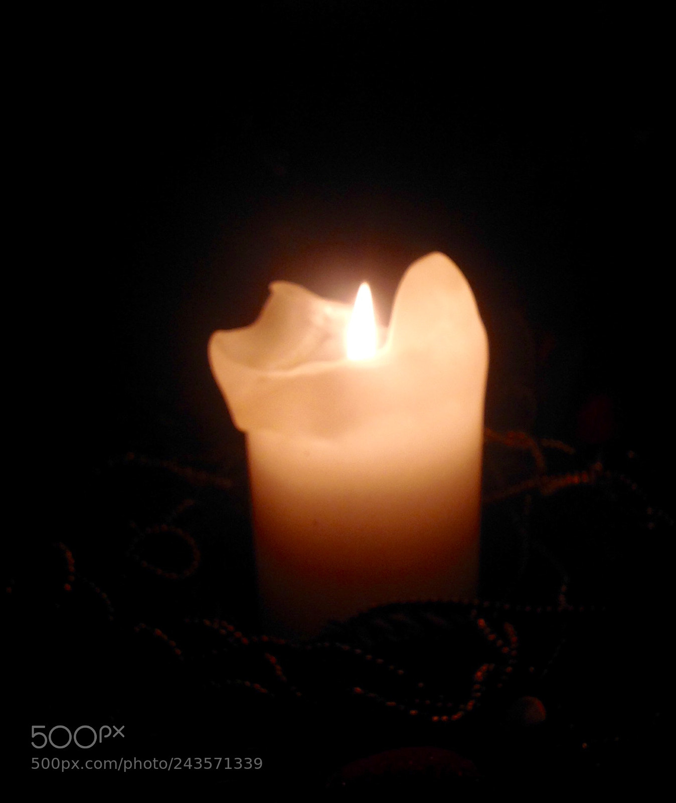 Apple iPad sample photo. Candle.... photography