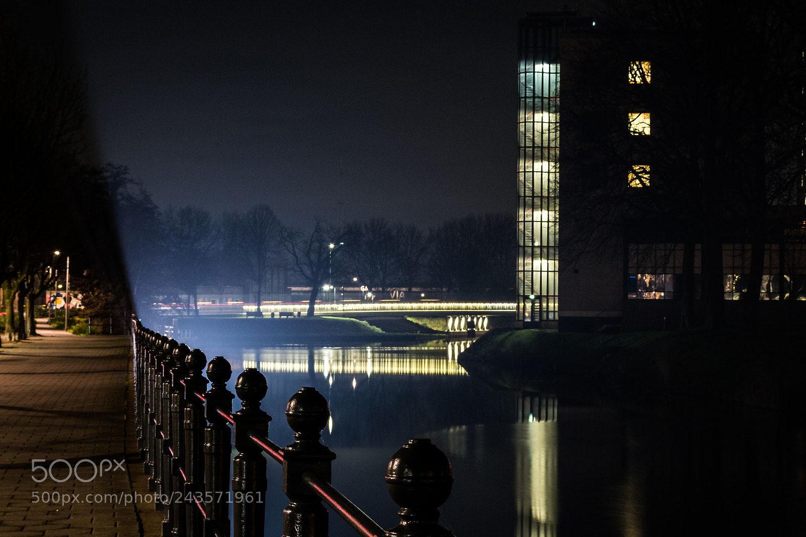 Nikon D3100 sample photo. Night scene photography