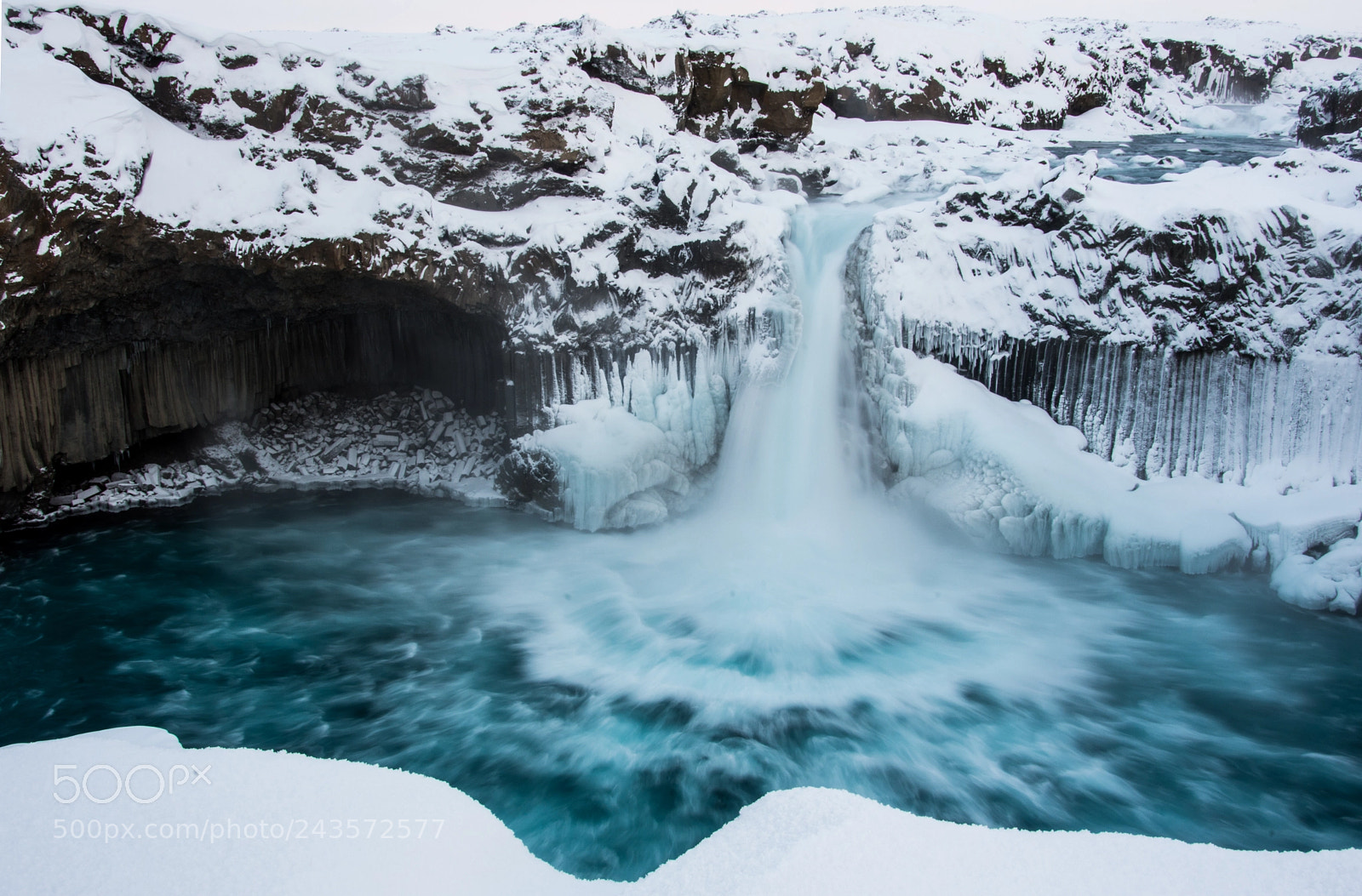 Nikon D7200 sample photo. Aldeyjarfoss in winter photography