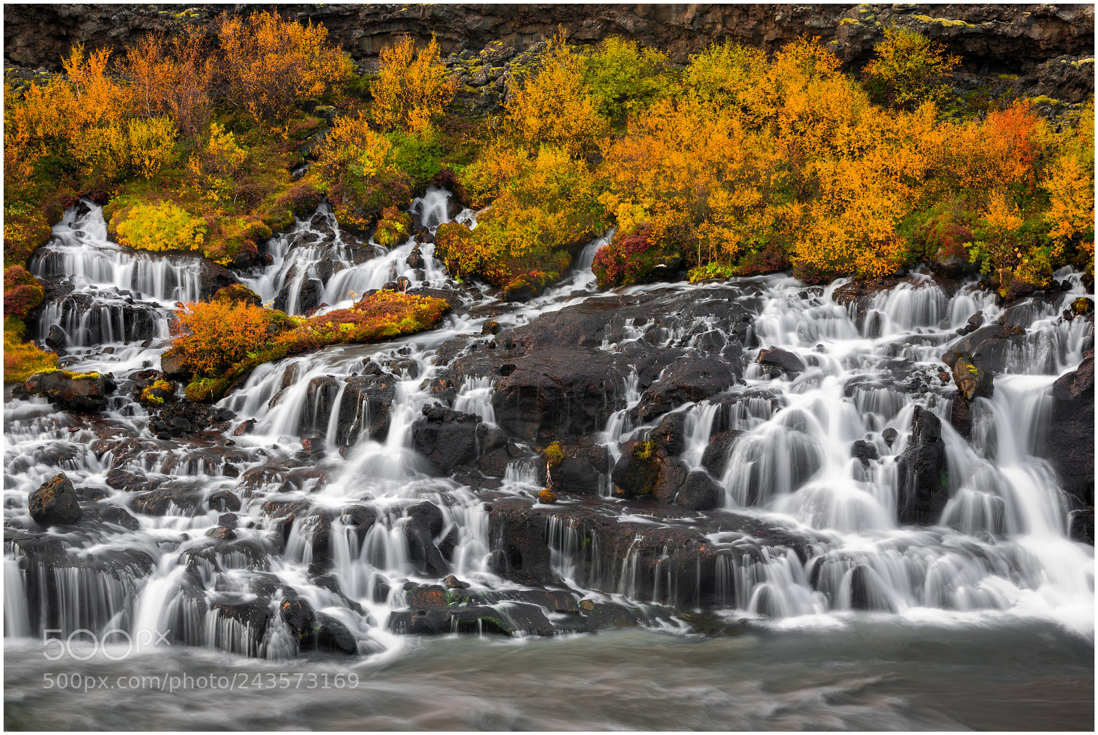 Nikon D800 sample photo. Hraunfossar  falls photography