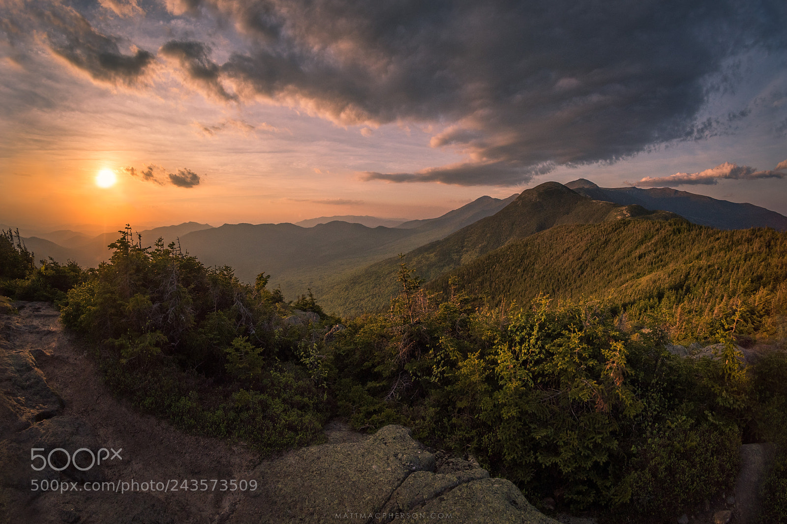 Nikon D810 sample photo. Presidential ridge from mount photography