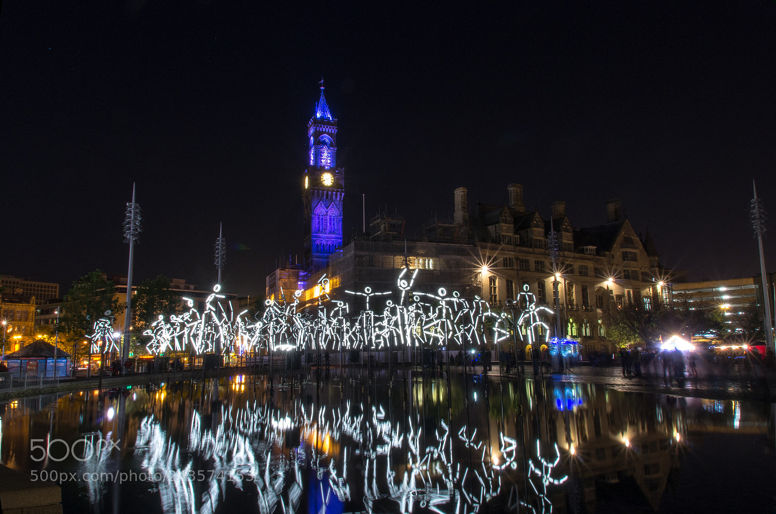 Pentax K-5 sample photo. Bradford light festival photography