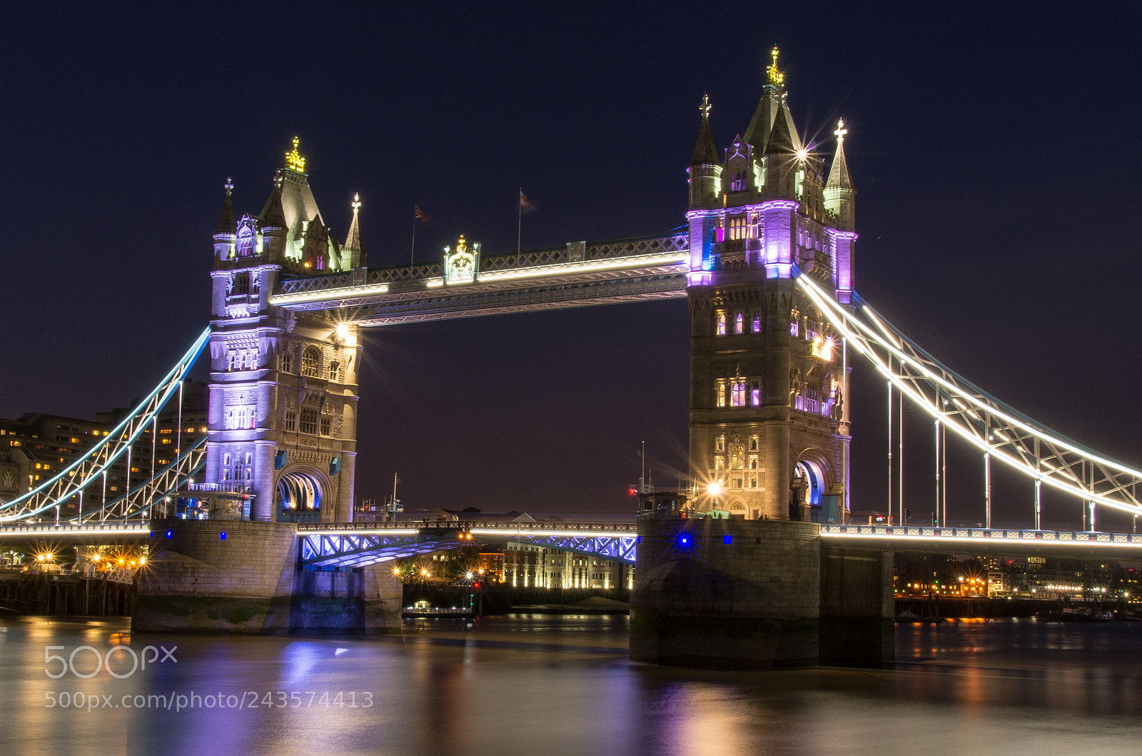 Pentax K-5 sample photo. Tower bridge at night photography
