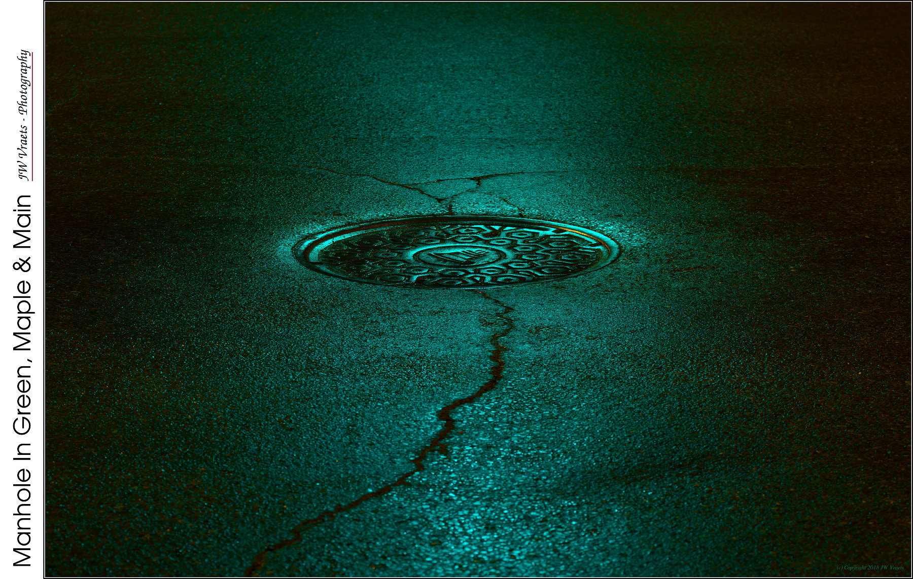 Nikon D7100 sample photo. Manhole in green, maple & main photography