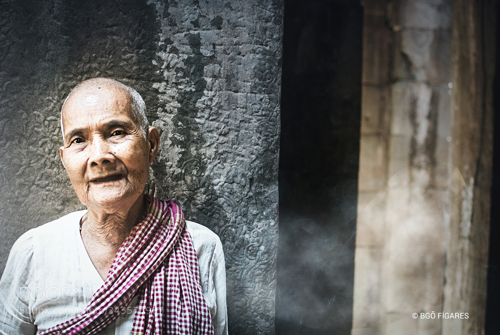 Nikon D80 sample photo. Budhism in angkor wat photography